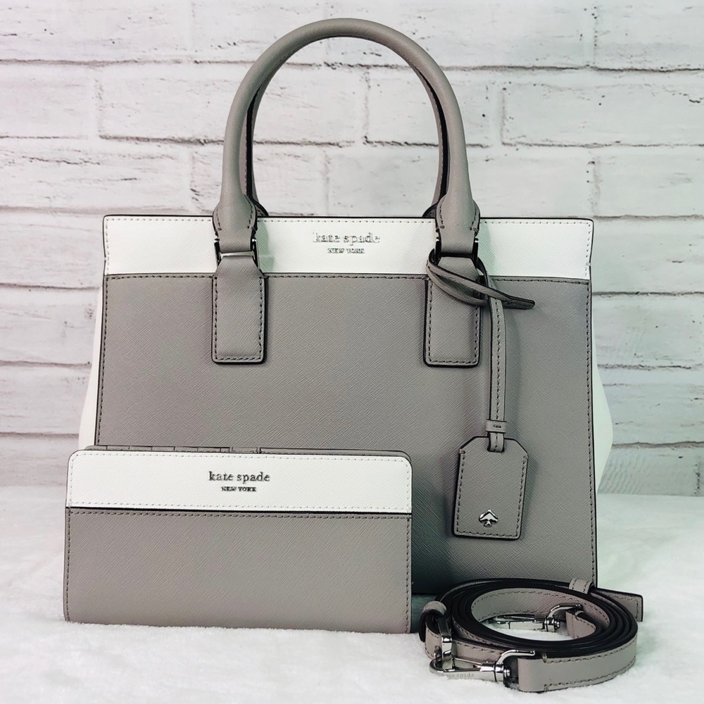 2PCS Kate Spade Medium Cameron Satchel Wallet Set